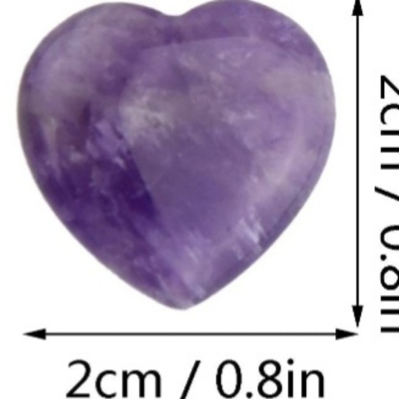 Amethyst Mini Heart - Picture 6 of 6